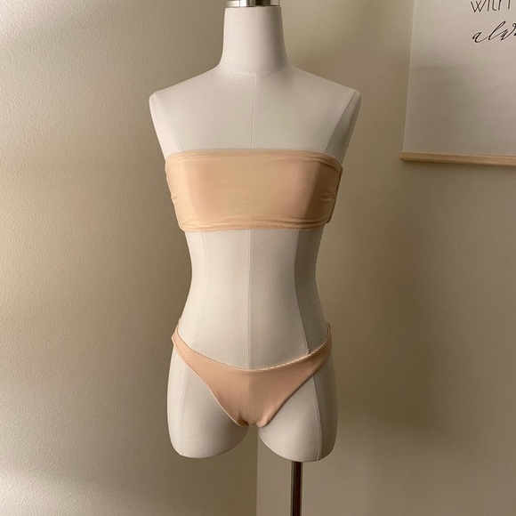 Vitamin A Mila Bandeau Top and California High Leg Bottom Set - Picture 5 of 10